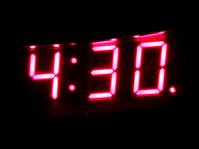 I was on the radio this morning at 6am, so I set my alarm early.  But I couldn`t sleep and got up at 4:15am.