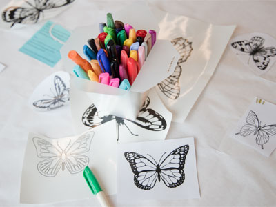 Make your own butterflies at the Dayton Metro Library.