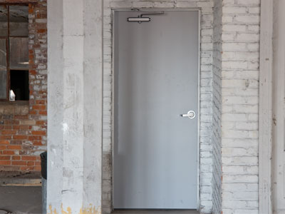 Another innovation at my parking garage:  we now have DOORS!  The fire inspector must have been here.