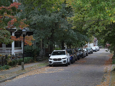 Someday in the future, if I ever have a car again, I`ll try to park it on this quiet side street.