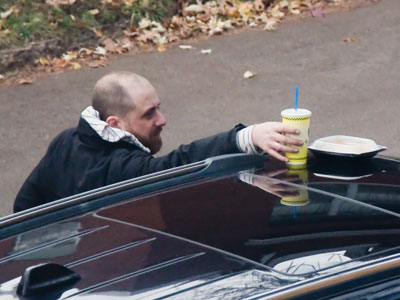 If he had forgotten about the things on top of the car, this would`ve been a very different photo.