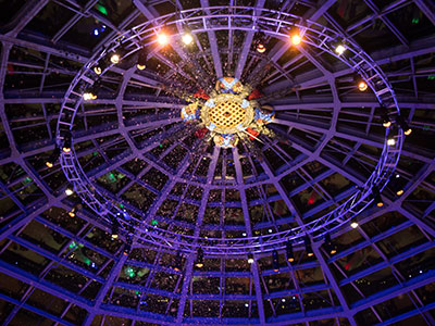 It snowed inside the Dayton Arcade.