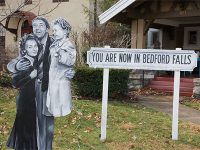 Actually, I`m now in Oakwood.  That image from `It`s a Wonderful Life` is hand painted, and it has a real bell.