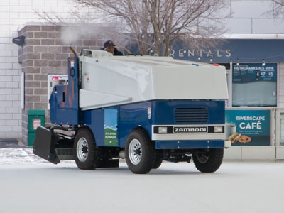 Taking the Zamboni out for a Sunday drive.