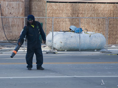 And if your confidential documents end up in the middle of the street, get a leaf blower (see February 23 above).