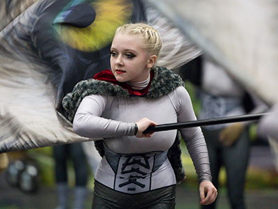 Color guard is about the ensemble and the individual.