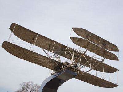 Now arriving at Dayton, Ohio, the Wright Flyer III.