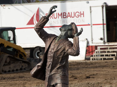 After being removed from a former location (see August 24, 2020) the Wright Brothers now have a new home.