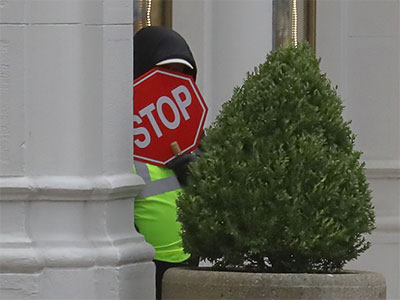 The introverted crossing guard.