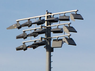 New lights at the baseball stadium (see April 5, 2018).