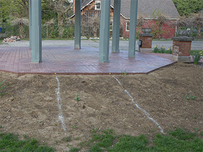 Further developments at the Oregon District gazebo (see April 8 above).