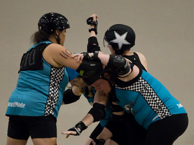 If you wear a star in roller derby, people conspire against you.