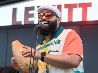 In a salsa band, nearly everyone is a percussionist.