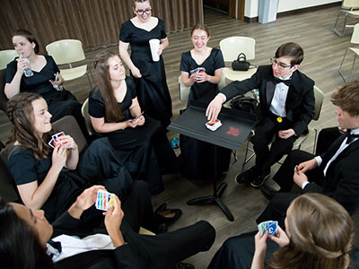 Uno between concerts is a KCC tradition.