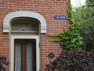 If you`re looking for a new house, don`t come to the Oregon District.  This one was built 173 years ago.