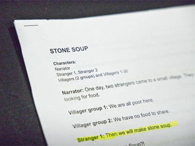 Do you remember the story of stone soup?  I got a good reminder of it today.