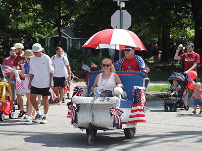 Patriotic people.