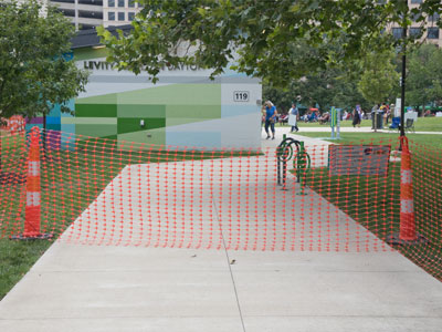 The Levitt Pavilion is normally a welcoming place, but not when the City of Dayton holds an event there.