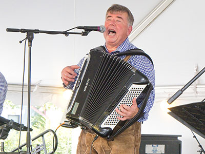 Lederhosen and accordions:  Germanfest continues.