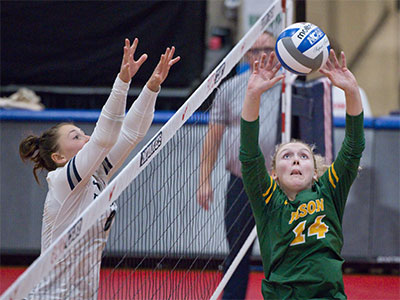 I can assure you that I`ve never seen the North Dakota State University Lady Bison volleyball team play better.