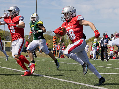 Ohio State club football rolled over Wright State 48 - 0.