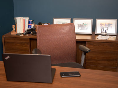 I needed to take a photo of myself at my desk.