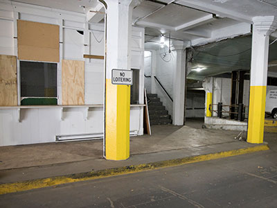 I wondered if the broken window in my parking garage would be fixed (see December 5 above). What window?