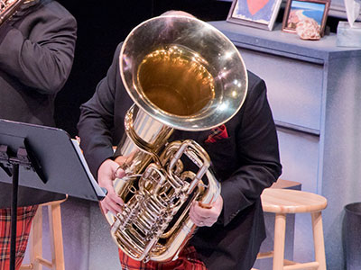 It`s easy to photograph a tuba, but not a tuba player.