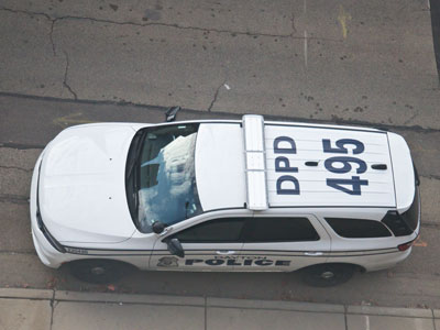 The police arrived at my parking garage just as I pulled in, but I`m not sure why (see December 11 above).