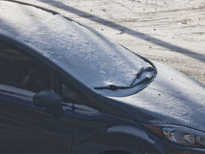 I foolishly waited for the sun to melt the snow on my car.