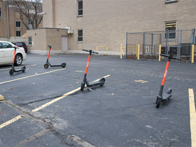 Scooters demand parking equality!