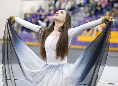 West Carrollton HS gestures with beauty and grace.