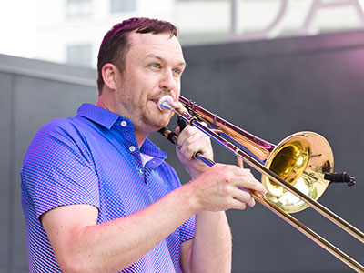 There`s a right way and a wrong way to photograph a trombonist.  Would I show you the wrong way?