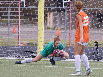 She made this save and others, and saved the game.