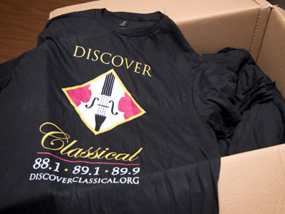 Everybody should have a Discover Classical t-shirt.