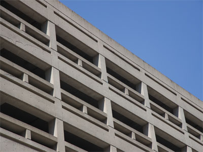 Brutalist architecture in Dayton, Ohio.