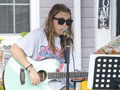 I heard my favorite singer-songwriter on a quieter porch.