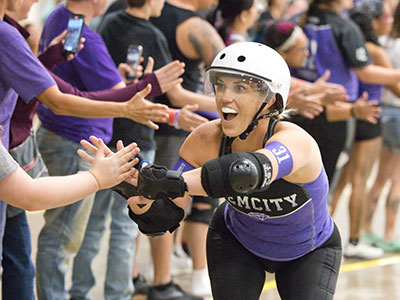 Win or lose, everybody has a good time at roller derby.