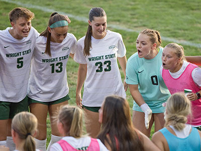 Pregame encouragement.