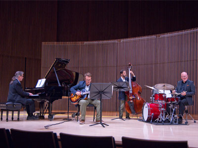 The UD Faculty Jazztet played a great show.