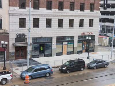 After years, years and more years of construction, will this sidewalk be open again soon?