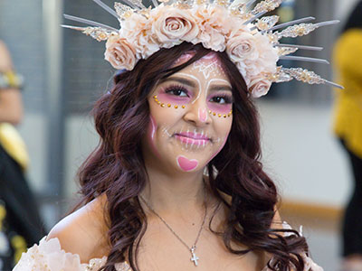 This quinceanera is celebrating her 15th birthday.