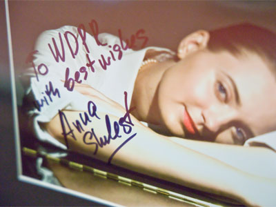 I didn`t take this photo, but I got her to autograph it.