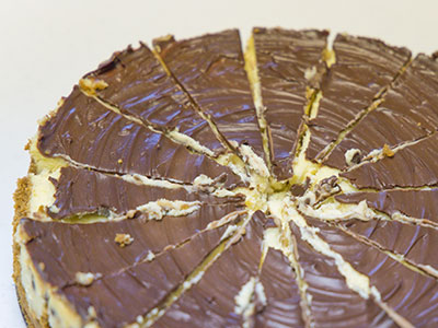 I`m particularly thankful for chocolate cheesecake.