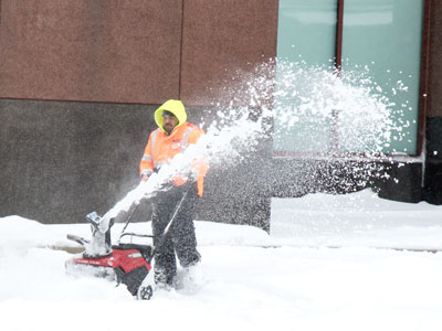 I wanted this guy to follow me home with a snowblower.