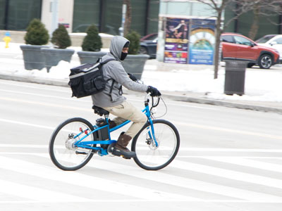 On the coldest days, the sandwiches must be delivered.