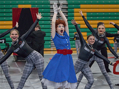 Teenagers born in the early 2000s put on a show inspired by `I Love Lucy` from the 1950s.