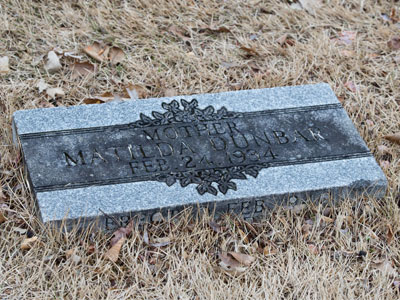 Dunbar died on today`s date in 1906, and his mother outlived him by 28 years.