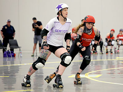 Gem City Roller Derby had a double-header today.