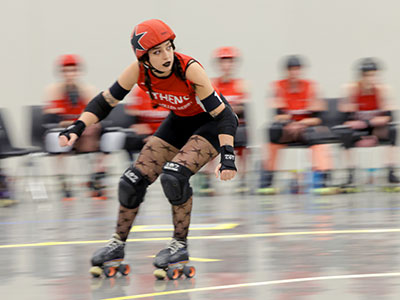 I sat where skaters were always coming toward me.